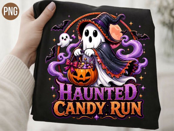 Download Haunted Candy Run Halloween Ghost PNG - Run Collection