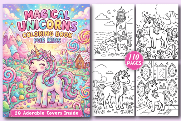 Download Magical Unicorns Coloring Book for Kids - Premium Resources