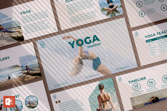 Download Yoga Instructor PowerPoint Template - Yoga instructor Collection