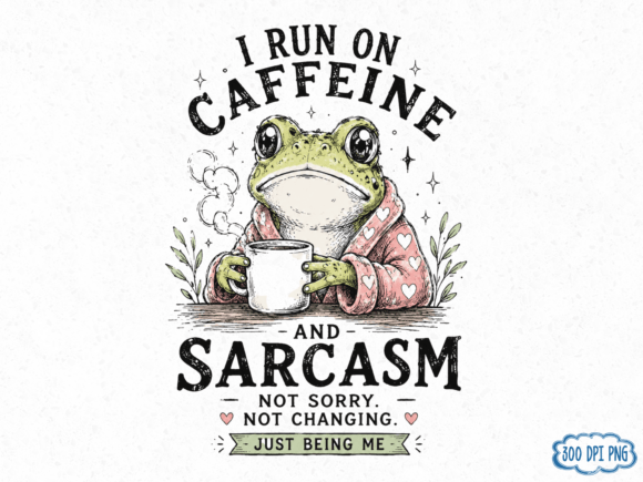 Download I Run on Caffeine and Sarcasm PNG, Funny - Run Collection